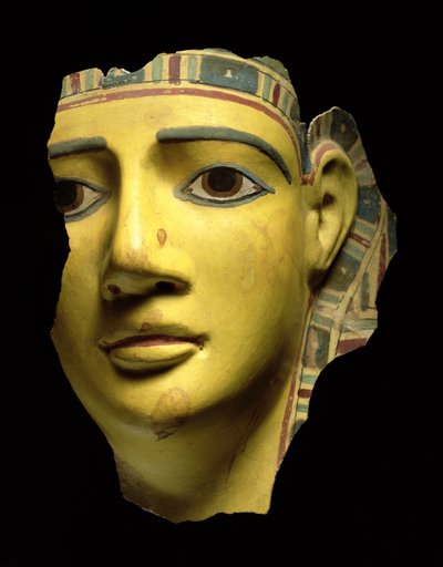 Mumie maske (polykrom kartonnage) af Egyptian Ptolemaic Period