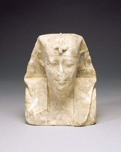 Billedhuggermodel af en konge, muligvis Ptolemæus I eller II (kalksten) af Egyptian Ptolemaic Period