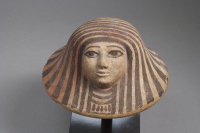 Låg til baldakin, New Kingdom (terracotta) af Egyptian School