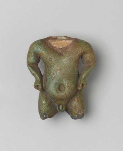 Fragmentær amulet af Pataikos, 1539-30 f.Kr. (fajance) af Egyptian School
