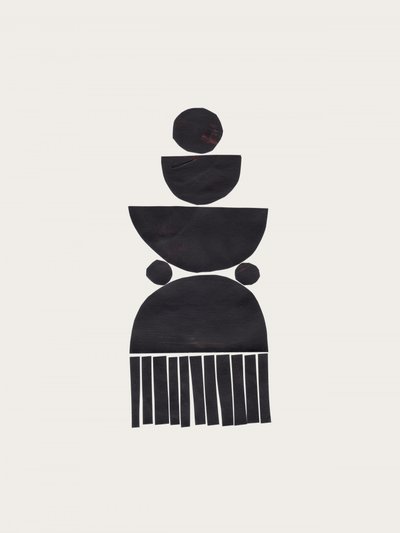 Abstrakt geometrisk totem af Ejaaz Haniff