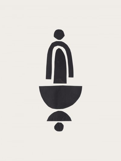 Minimalistisk sort komposition af Ejaaz Haniff