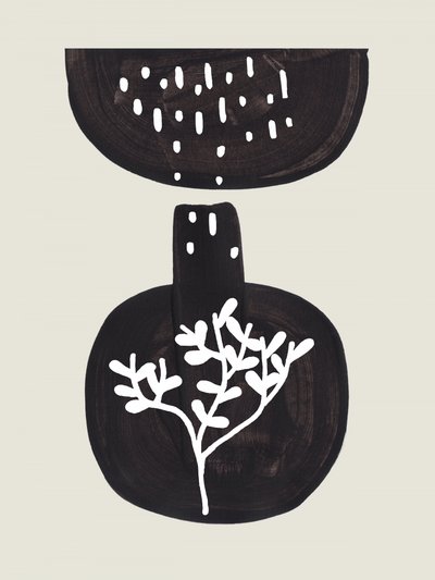 Minimalistisk botanisk vase af Ejaaz Haniff