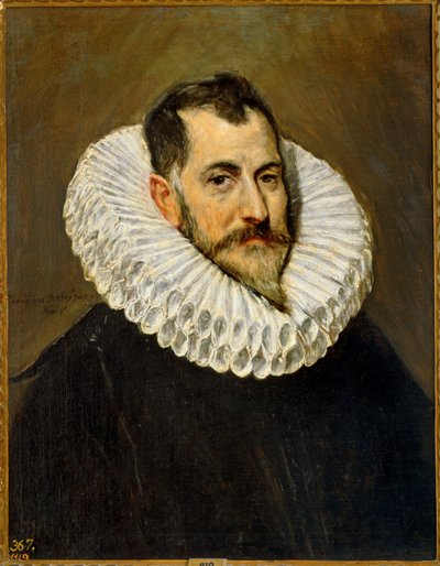 Portræt af en kavaler (maleri på lærred) af El (1541-1614) Greco