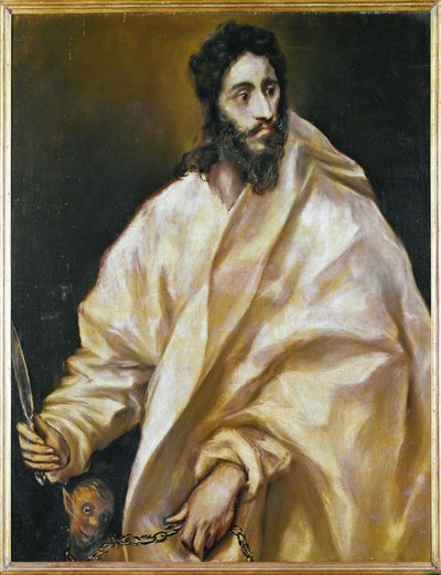 Sankt Bartholomæus, apostel (maleri på lærred) af El (1541-1614) Greco