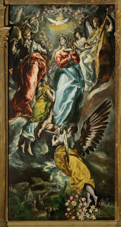 Mariæ Himmelfart (maleri på lærred) af El (1541-1614) Greco