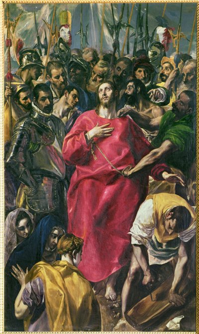 Kristi afklædning (maleri på lærred) af El (1541-1614) Greco