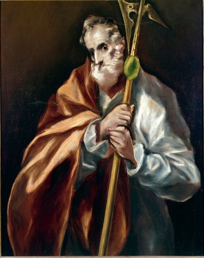 Apostlen Saint Jude Thadee. Maleri af Domenikos Theotokopoulos dit El Greco (1540-1614) af El Greco