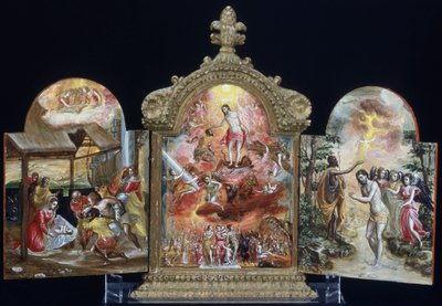 Bærbart alter (tempera på træ) af El Greco