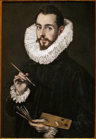 Portræt af malerens søn, Jorge Manuel. Maleri af Domenico Theothocopoulos, kendt som El Greco (1541-1614), olie på lærred, omkring 1600. Museum of Fine Arts i Sevilla, Spanien. af El Greco