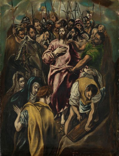 The Disrobing of Christ, ca. 1600 (olie på lærred) af El Greco