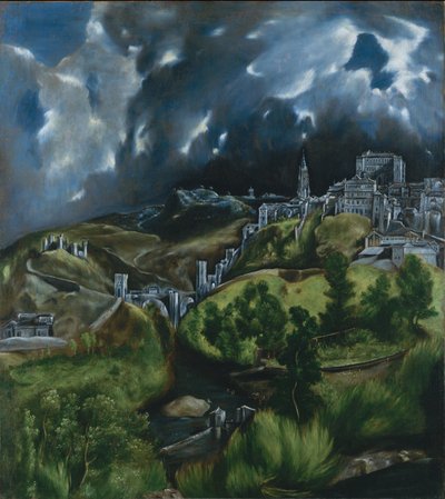 Udsigt over Toledo, ca. 1597-99 (olie på lærred) af El Greco