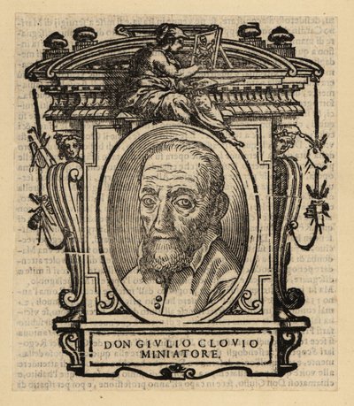 Portræt af Giorgio Giulio Clovio, illuminator, miniaturist og maler født i Kroatien, aktiv i renæssancens Italien af El Domenico (after) Greco