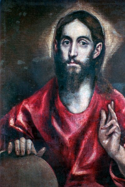 Kristus velsigner verdens frelser, 1600-tallet af El Greco