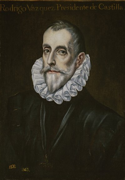 Portræt af Rodrigo Vázquez de Arce, første tredjedel af det 17. århundrede. af El Greco