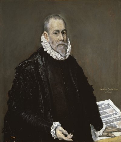 Portræt af en læge, 1582-1585 af El Greco