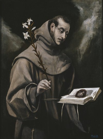Sankt Antonius af Padua, ca. 1580 af El Greco