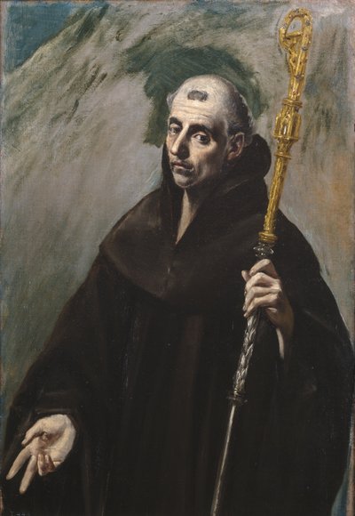 Sankt Benedikt af Nursia, 1577-1579 af El Greco