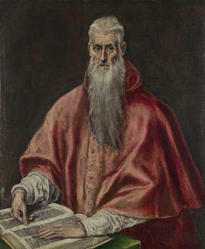 Sankt Hieronymus som kardinal, 15901600 af El Greco