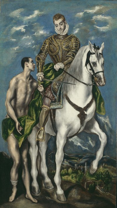 Sankt Martin og tiggeren, 1597-1600 af El Greco