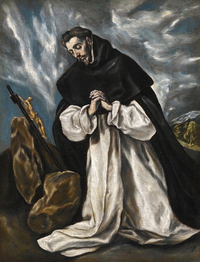 Sankt Dominikus i bøn af El Greco
