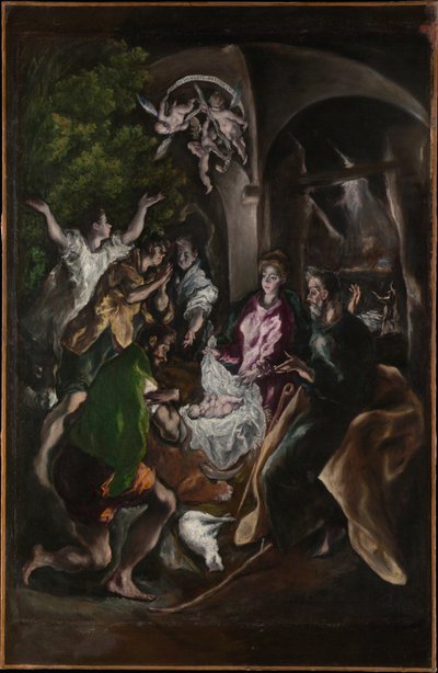Hyrdernes tilbedelse, c.1605-10 af El Greco
