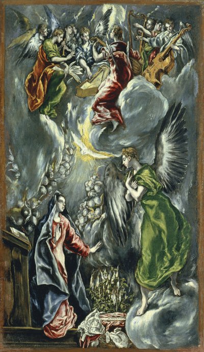 Bebudelsen, ca 1596-1600 af El Greco