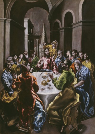Festen i Simons Hus, 1608-14 af El Greco
