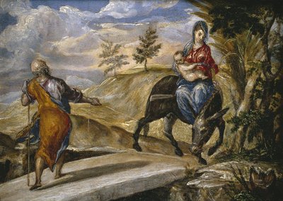 Flugten til Egypten af El Greco