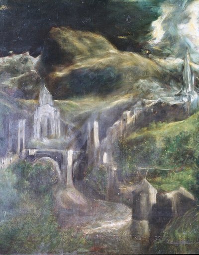 Den ubesmittede undfangelse detalje af Toledo 1607-13 olie på lærred se 90015 af El Greco