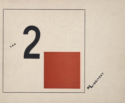 Om to firkanter, 1922. af Eliezer Markowich Lissitzky
