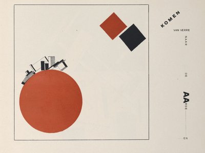 Om to firkanter, 1922. af Eliezer Markowich Lissitzky
