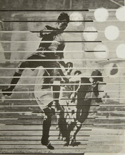Fodboldspiller, 1926. af Eliezer Markowich Lissitzky