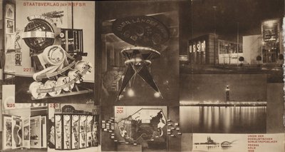 USSR. Katalog over den sovjetiske pavillon på den internationale presseudstilling, Köln, 1928 af Eliezer Markowich Lissitzky