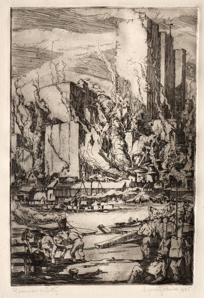 Flod og By af Elbridge Gerry Peirce