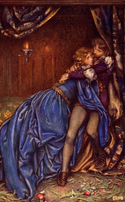 Guinevere (farve litho) af Eleanor Fortescue Brickdale