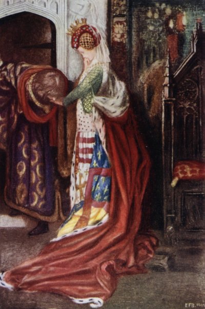 Kong Henrik VI del 2 (farve litho) af Eleanor Fortescue Brickdale