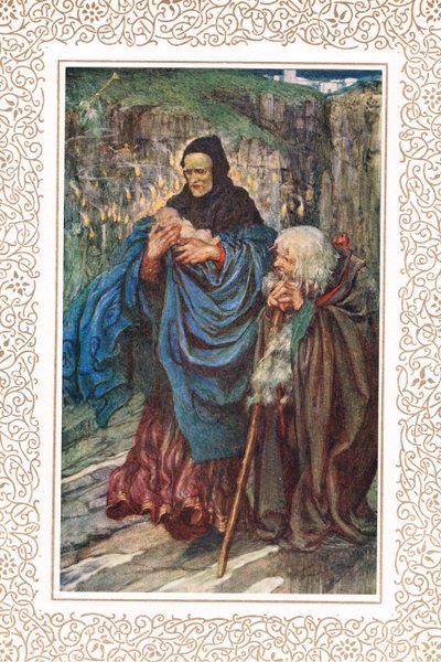 The Infant Arthur is found..., illustration fra 