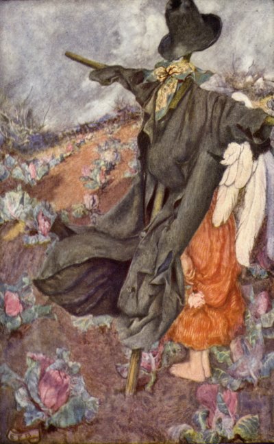 "Verden, og hvad den frygter" (farve litho) af Eleanor Fortescue-Brickdale