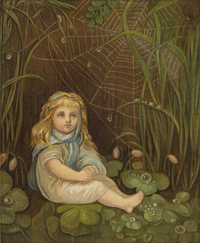 Stjernerne er langt, langt væk (farve litho) af Eleanor Fortescue Brickdale
