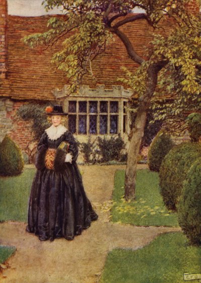 Når min Julia går i silke (farve litho) af Eleanor Fortescue Brickdale