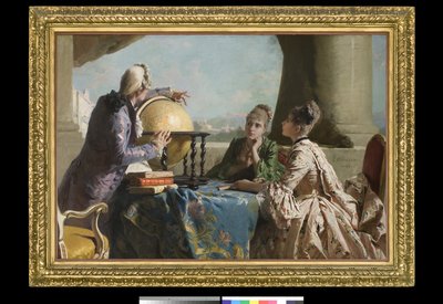 Geografi lektionen, 1880 af Eleuterio Pagliano