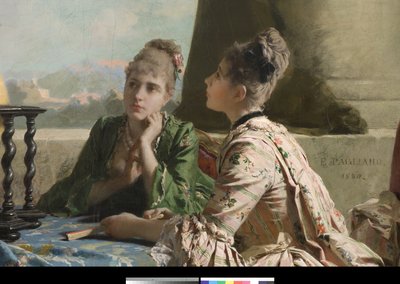 Geografi lektionen, 1880 af Eleuterio Pagliano