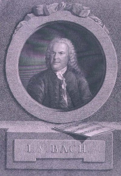 Tilføj 38072 f.5 Johann Sebastian Bach (1685-1750), tysk komponist, graveret af S.G. Kutner af Elias Gottleib (after) Haussmann