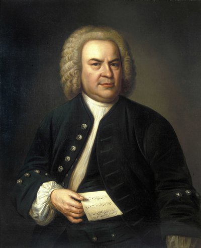 portræt af Jean Sebastien Bach (Johann Sebastian Bach af Elias Gottleib (after) Haussmann
