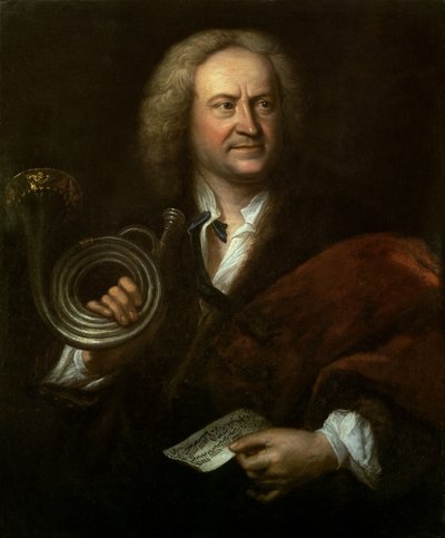 Gottfried Reiche (1667-1734), seniormusiker og solotrompetist for Bachs orkester af Elias Gottleib Haussmann