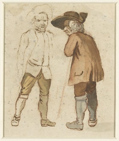 To gamle bønder i samtale af Elias Martin (possibly)