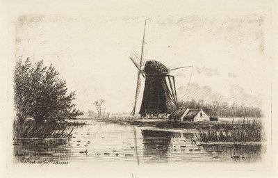 Vindmølle i Baambrugge af Elias Stark