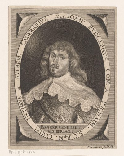 Portræt af Johann Rudolph von Puchaim af Elias Widemann
