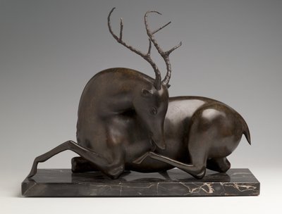 Hvilende hjort, ca. 1915 af Elie Nadelman